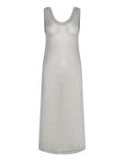 Metal Mesh Tank Dress - Cannie Silver Rabens Sal R