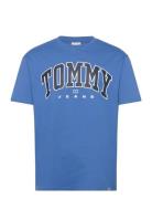 Tjm Reg Arch Varsity Tee Ext Blue Tommy Jeans