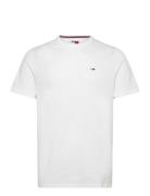 Tjm Slim Rib Detail Tee White Tommy Jeans