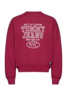 Tjm Bxy Wshd Prep Explr Crew Ext Burgundy Tommy Jeans