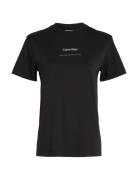 Multi Logo Regular T-Shirt Black Calvin Klein