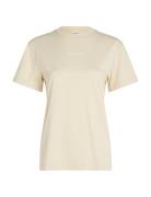 Multi Logo Regular T-Shirt Cream Calvin Klein