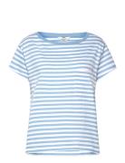 Organic Jersey Stripe Torva Tee Blue Mads Nørgaard