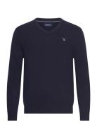 Extrafine Lambswool V-Neck O/S Navy GANT