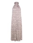 D6Fauve Python Printed Dress Beige Dante6