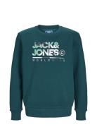 Jjluke Sweat Crew Neck Jnr Green Jack & J S