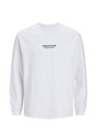 Jorvesterbro Tee Ls Crew Neck Noos White Jack & J S