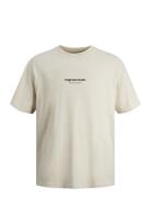 Jorvesterbro Tee Ss Crew Neck Noos Mni Beige Jack & J S