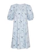 Mschparilla Cenilla 2/4 Dress Aop Blue MSCH Copenhagen