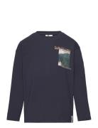 T-Shirt Ls Navy En Fant