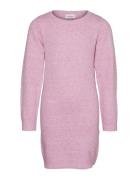 Vmdoffy Ls O-Neck Dress Ga Girl Noos Pink Vero Moda Girl