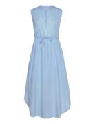 Cotton Drawstring Dress - Vilde Blue Rabens Sal R