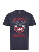 Ss Frontier Tee Navy Lee Jeans