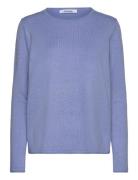 Srmarla O-Neck Roll Edge Knit Blue Soft Rebels