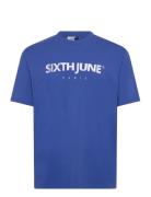 Essentiel Ss Tshirt Blue SIXTH JUNE