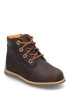 Mid Lace Up With Zip Boot Brown Timberland