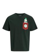 Jjxmas Pocket Tee Ss Crew Neck Green Jack & J S