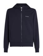 Micro Logo Repreve Hoodie Jacket Navy Calvin Klein