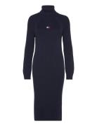 Tjw Mockneck Badge Sweater Dress Navy Tommy Jeans