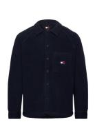 Tjm Xs Badge Teddy Overshirt Navy Tommy Jeans