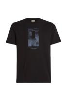 Vertical Lines Graphic T-Shirt Black Calvin Klein