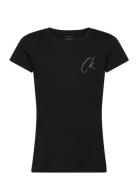 Ck Signage Slim Ss T-Shirt Black Calvin Klein