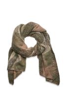 Pcpyron Checked Long Scarf Noos Bc Khaki Pieces