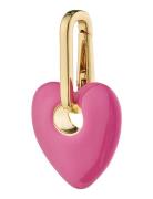 Charm Recycled Heart Pendant Pink Pilgrim