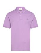 Reg Shield Ss Pique Polo Purple GANT