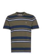 Jrsy Auto Stripe Tee Green Original Penguin