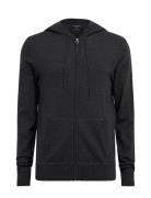 Mode Merino Zip Hood Grey AllSaints