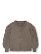 Kmgkaren Ls O-Neck Cardigan Knt Brown Kids Only