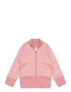 Zip Sweater Pink/Offwhite 06 74/80 Pink Geggamoja