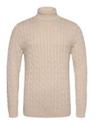 Slhryan Structure Roll Neck Beige Selected Homme