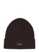 Classic Cotton Rib Beanie Black Calvin Klein