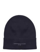 Th Foundation Cotton Beanie Navy Tommy Hilfiger