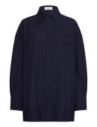 Neo Pinstripe Shirt Navy NORR