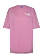 Over D Tee_B_1 Pink HUGO BLUE