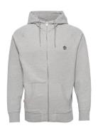 Exeter River Brushed Back Full Zip Hoodie Medium Grey Heather Grey Tim...