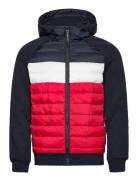 Hooded Storm Hybrid Padded Jkt Navy Superdry