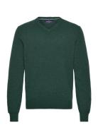 Lambswool V Neck Green Hackett London