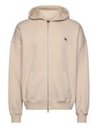 Anf Mens Sweatshirts Beige Abercrombie & Fitch