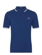 Twin Tipped Fp Shirt Blue Fred Perry