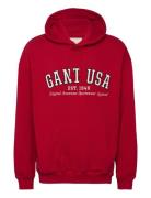 Gant Usa Hoodie Red GANT