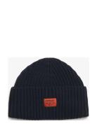 Workwear Knitted Beanie Hat Navy Superdry