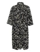 Kcflora Shirt Dress Black Kaffe Curve