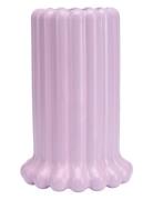 Tubular Vase Purple Design Letters