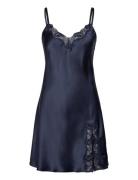 Pure Silk - Slip W.lace Navy Lady Avenue