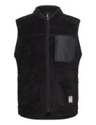 Wood Fleece Vest Black Fat Moose