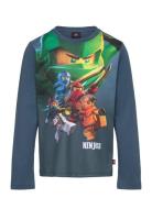 Lwtano 619 - T-Shirt L/S Blue LEGO Kidswear